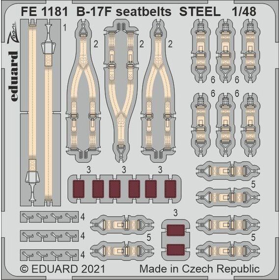 B-17F seatbelts STEEL