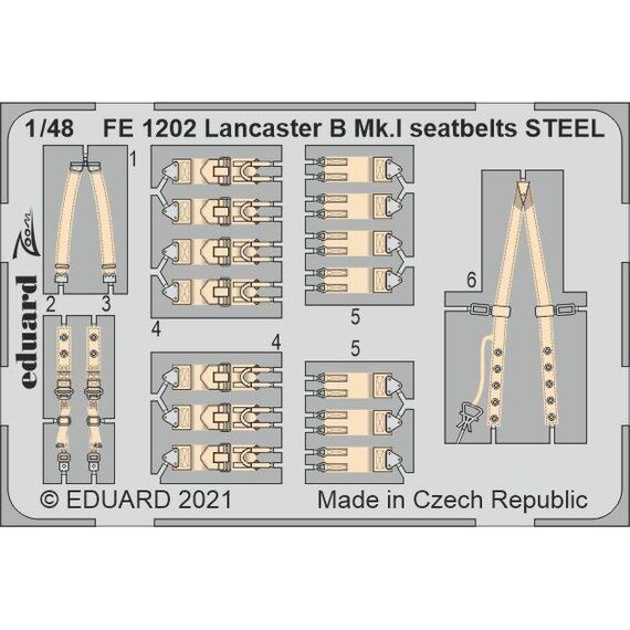 Lancaster B Mk. I seatbelts steel