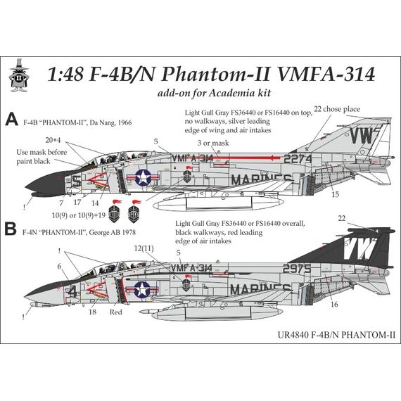 F-4B/N Phantom-II VMFA-314