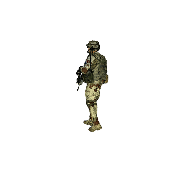 French modern support unit walking with Famas rifle 1 Reedoak 480121 1:48, image 5