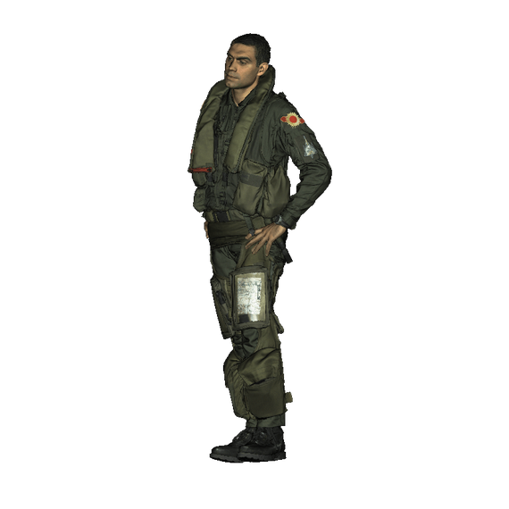 French modern AF pilot in flight gear standing 9 Reedoak 480224 1:48, image 2