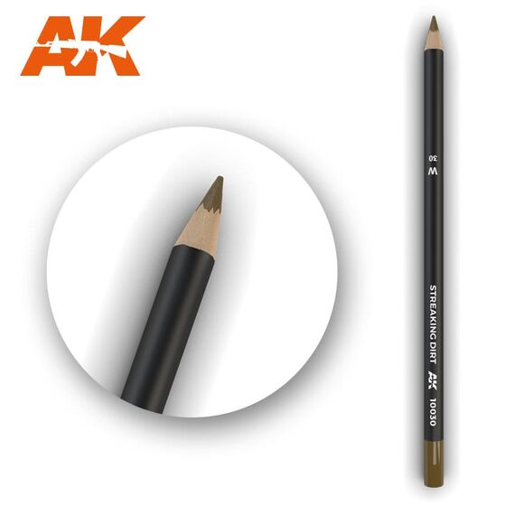 Watercolor pencil streaking dirt AK Interactive AK10030