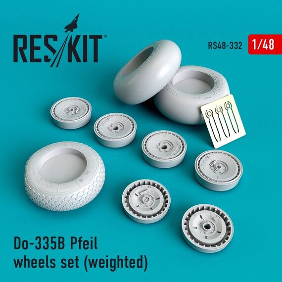 Do-335В Pfeil wheels set (weighted)