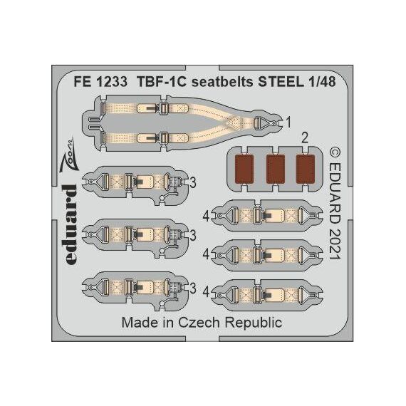 TBF-1C seatbelts steel