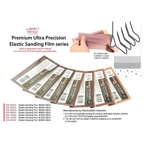 Premium Elastic Sanding Film Full Set Infini Model IES-0000G, image 6