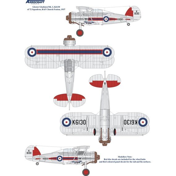 Gladiator decals for 72,73 & 87 Sqn. RAF, image 5