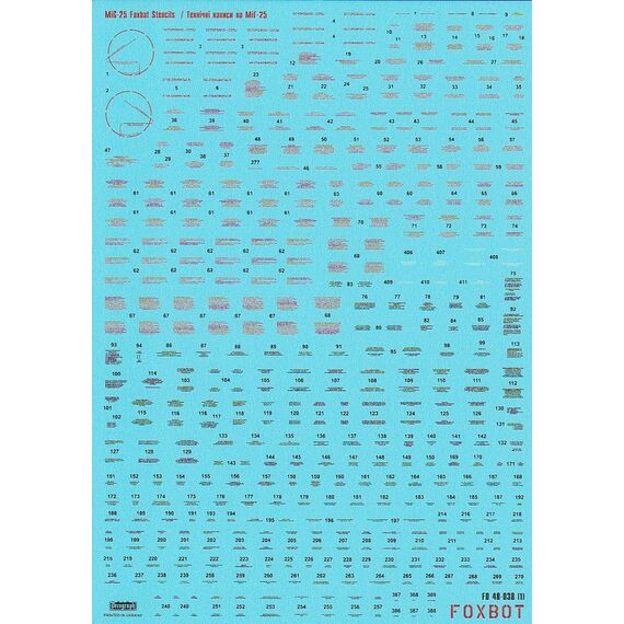 ​MiG-25RB Ukrainian Foxbats decals + stencils, image 2