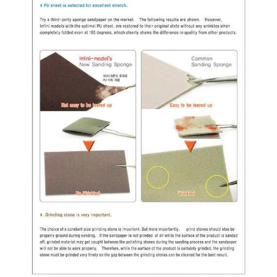 Sanding sponge stick fine 600 (2EA) Infini Model ISS-0600G, image 5