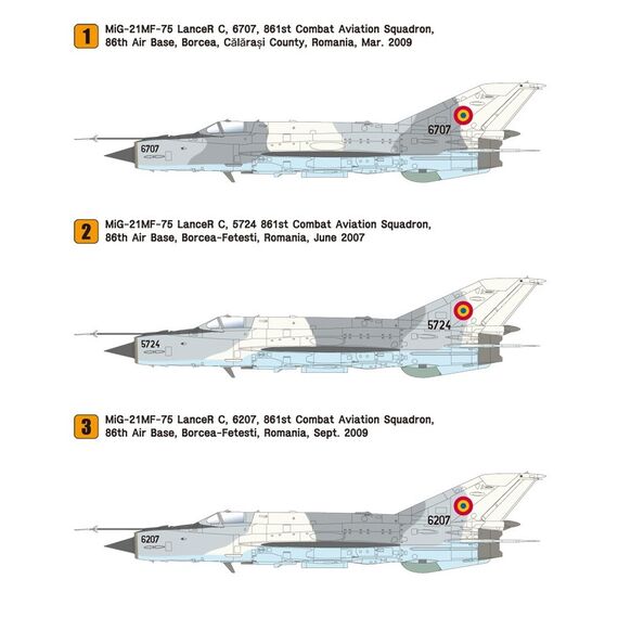 MiG-21MF-75 LanceR C Romanian AF Wolfpack-Design WP14806 1:48, image 2