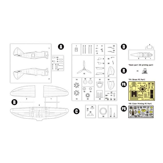 P-35A 'USAAF' Wolfpack-Design WP14808 1:48, image 2