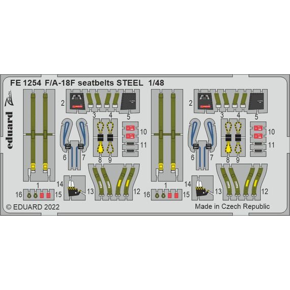 F/A-18F seatbelts STEEL