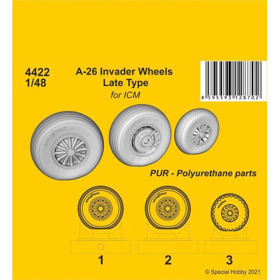 A-26 Invader wheels late type