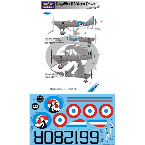 Dewoitine D.500 over France
