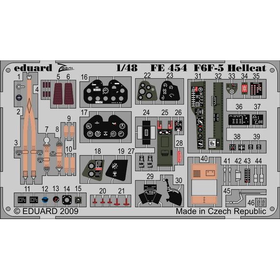 F6F-5 Weekend cockpit detail set