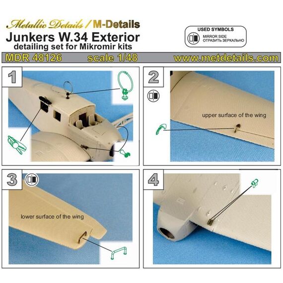 Junkers W.34 exterior detail set, image 5