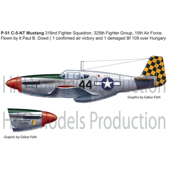 P-51 B decal sheet