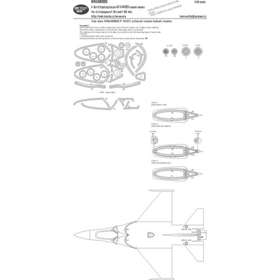 ​F-16A/C Advanced kabuki masks, image 2