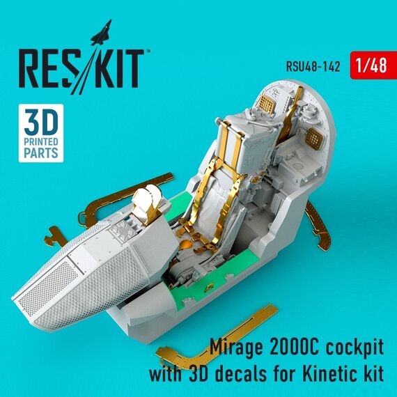 Mirage 2000C cockpit with 3D decals, image 2