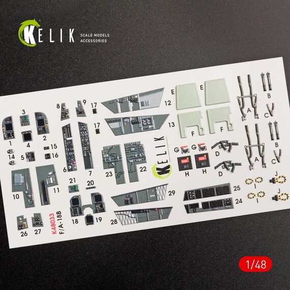 F/A-18B "Hornet" interior 3D decals, image 2