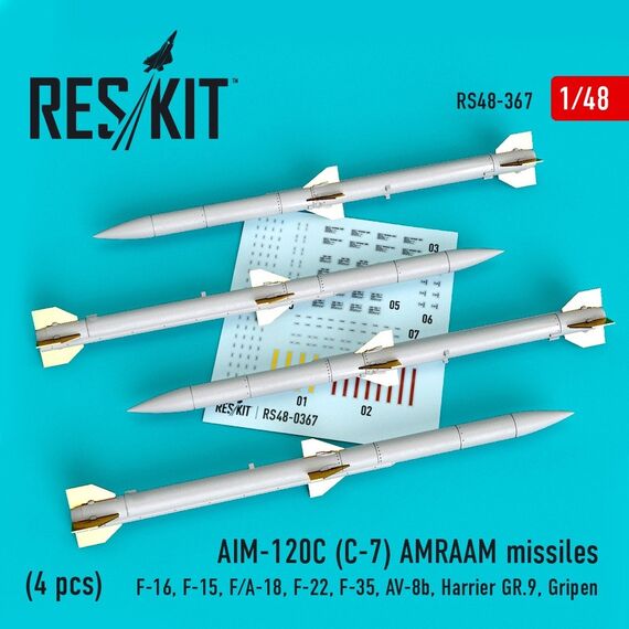 AIM-120C (C-7) AMRAAM missiles (4 pcs)