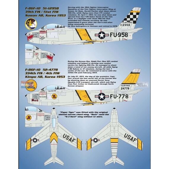 IPMS USA 2022 National Convention Decals - MiG Killers of the Forgotten War (1:48 and 1:72) & 1:350 Independence Class LCS Markings, image 2