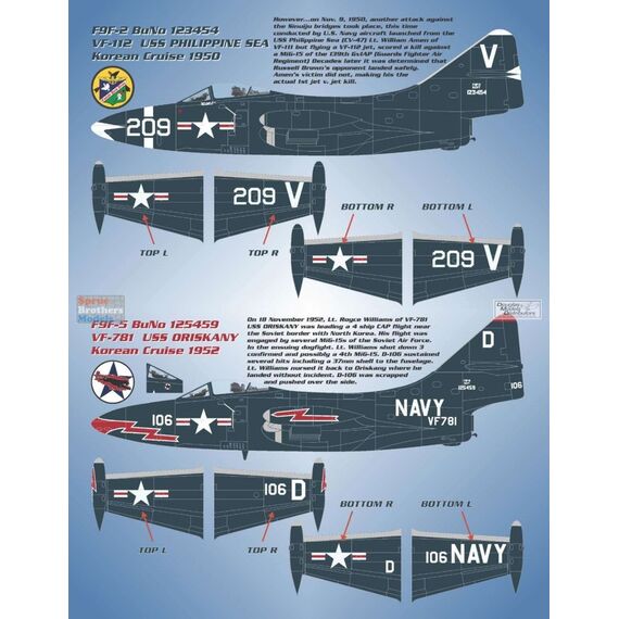 IPMS USA 2022 National Convention Decals - MiG Killers of the Forgotten War (1:48 and 1:72) & 1:350 Independence Class LCS Markings, image 4