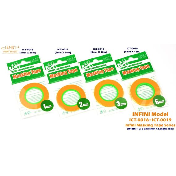 Masking tape 2mm (18m) Infini Model ICT-0017, image 2