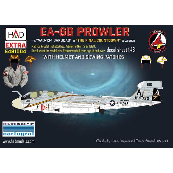 EA-6B Prowler VAQ-134 ”GARUDAS” in the ”Final Countdown” decal sheet ​​​