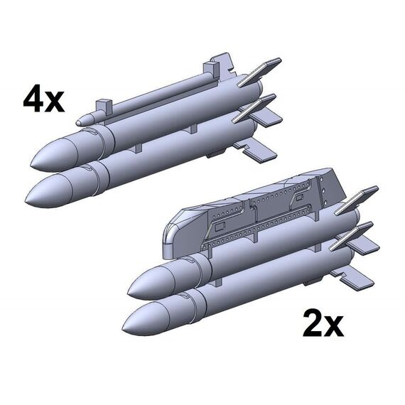 SAAB 105 Sk60 13,5 cm m/56 rockets x 12 w. pylons