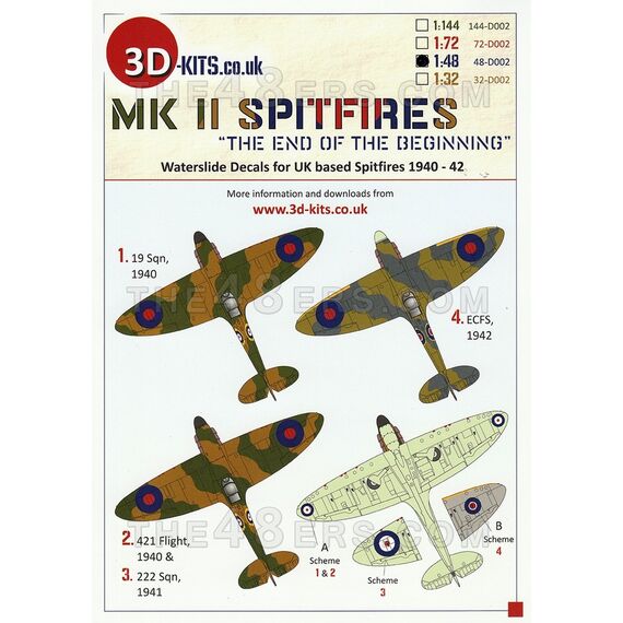 Spitfire MK II decals 1940 - 42 "The end of the beginning", image 2