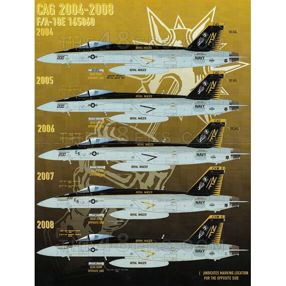 F-18E Super Hornet VFA-27 Royal Maces 2004-2008, image 3