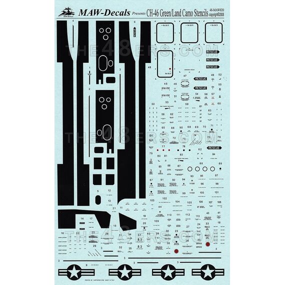 CH-46 Field Green/Land Scheme Stencils, image 2