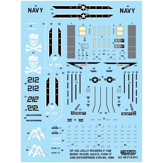 F-14A VF-103 Jolly Rogers 1996 USS Nimitz, image 5