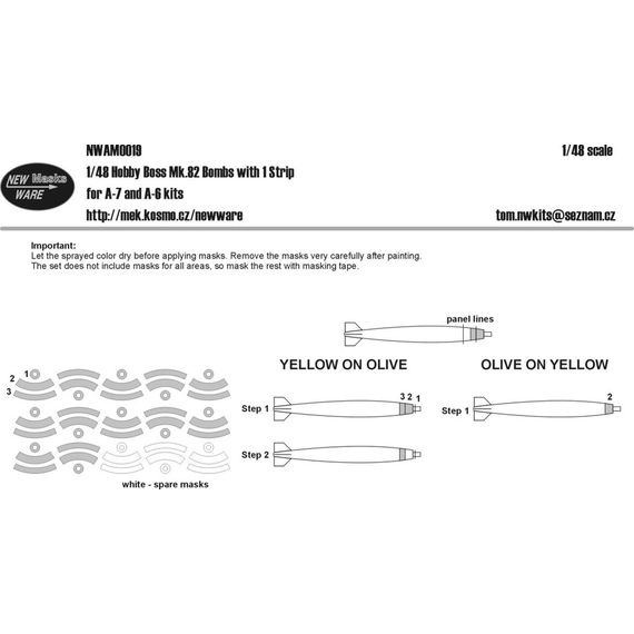 Mk.82 bombs with 1 strip (A-6 & A-7 kits), image 2