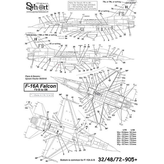 F-16 Stencils + AMRAAM & AIM-9 Markings, image 3