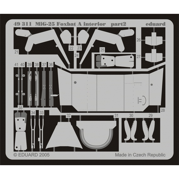 MiG-25 interior detail set, image 2