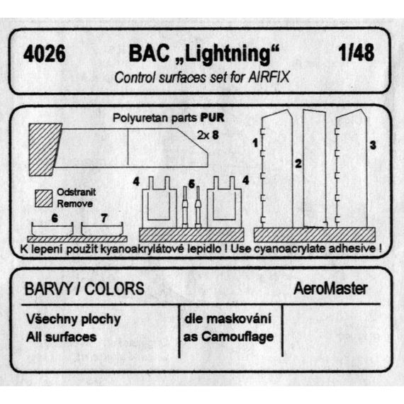 BAC Lightning control surfaces, image 2