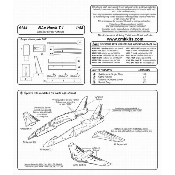 BAE Hawk control surfaces set, image 2