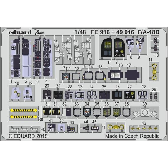 F/ A-18D interior detail set, image 2