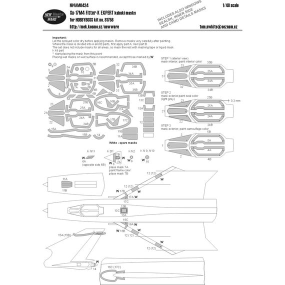 Su-17M4 EXPERT kabuki masks, image 2