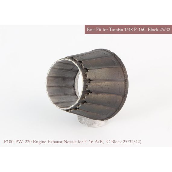 F-16A/BC/D Block 25/32/42 P&W exhaust nozzle (open + closed) & afterburner set, image 5