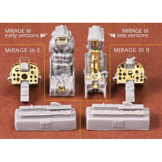 Mirage IIIE/R cockpit set, image 5