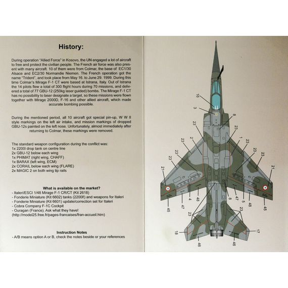 Mirage F.1 Operation Allied Force / Trident Kosovo, image 3