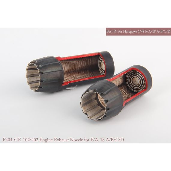 F/A-18A/B/C/D GE exhaust nozzle & after burner set (open), image 2