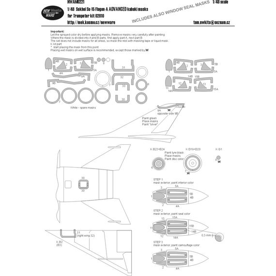 Su-15 ADVANCED kabuki masks, image 2