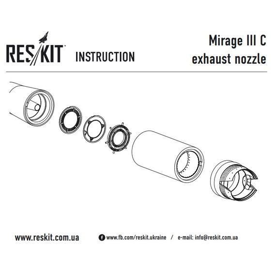 Mirage III C/J exhaust nozzles, image 2