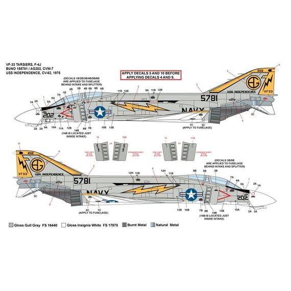 F-4J VF-33 Tarsiers CVW-7, USS Independence 1975, image 4