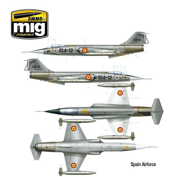 F-104G Spain Canada Italy Greece Norway Turkey AMMO AMIG8504 1:48, image 4