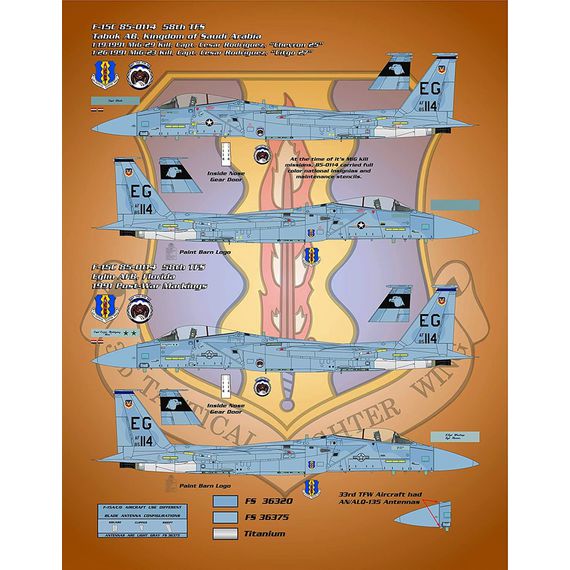 F-15C 'Desert Storm Eagles - When Eagles Fly, MiGs Die', image 10