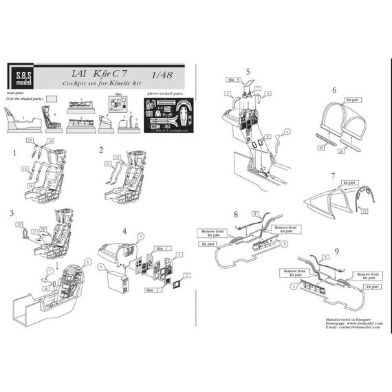 Kfir C7 cockpit set, image 4